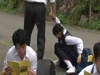 Naughty Schoolgirl Gets Pounded by Filthy Teacher in Nature on XXX Field Trip to Tokyo, Thai, and China